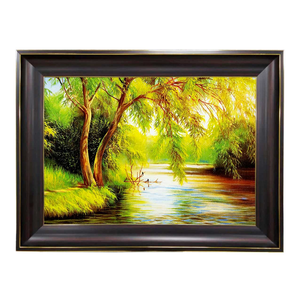 تابلو فرش چاپی طرح برکه کد 10091 سایز 60×40 سانتی متری