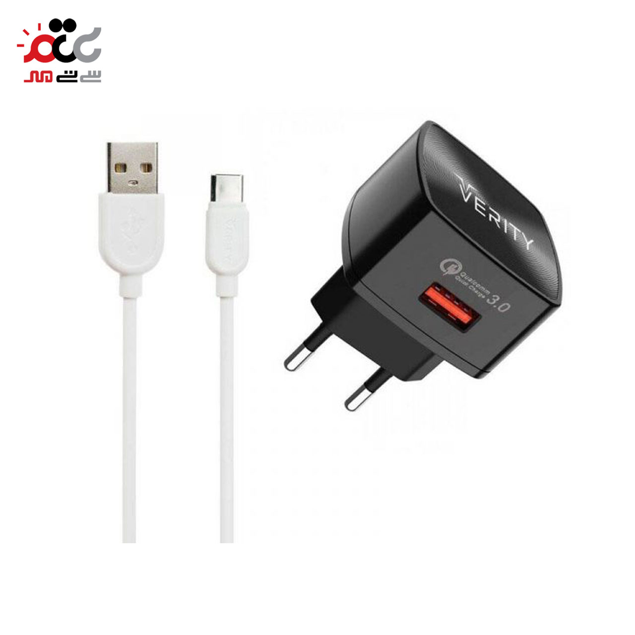 شارژر دیواری وریتی مدل AP-2118 به همراه کابل تبدیل USB-C