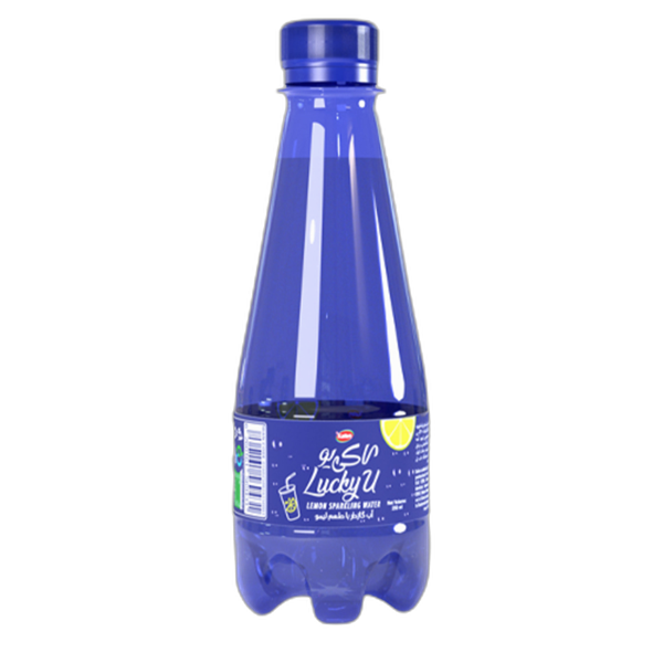 آب گازدار لاکی یو کاله با طعم لیمو 250 میلی لیتری