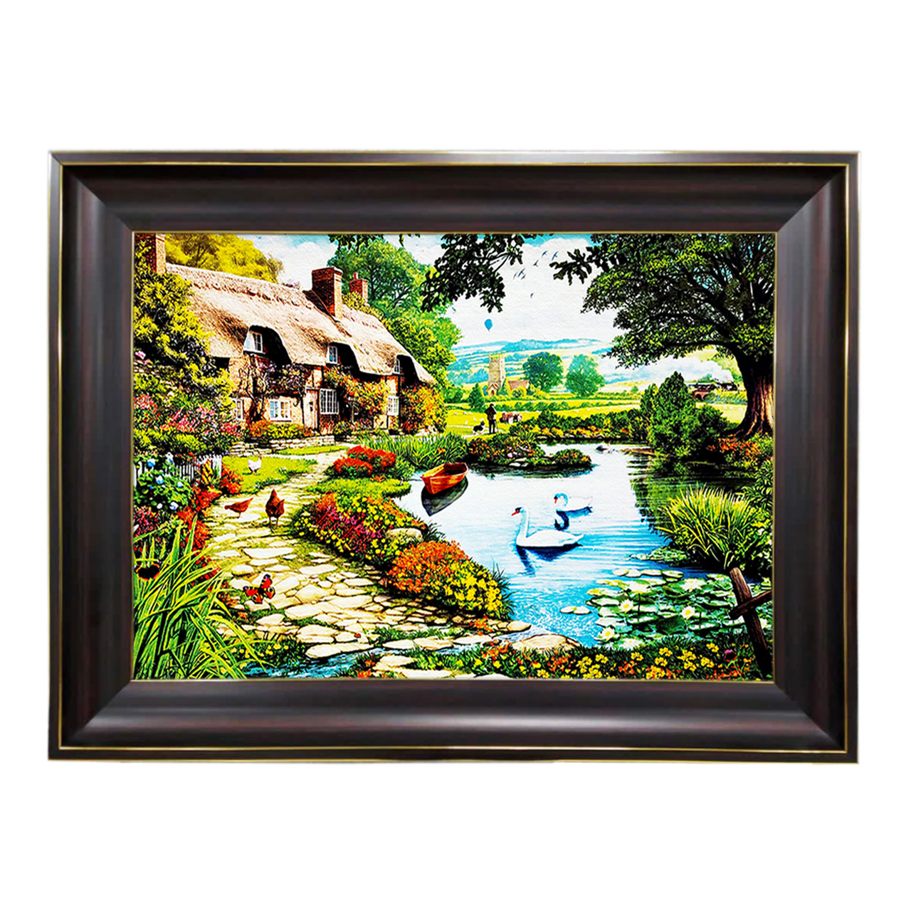 تابلو فرش چاپی طرح منظره کد 10130 سایز 60×40 سانتی متری