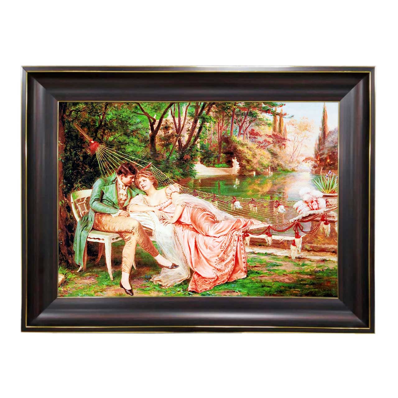 تابلو فرش چاپی طرح برکه کد 11051 سایز 60×40 سانتی متری