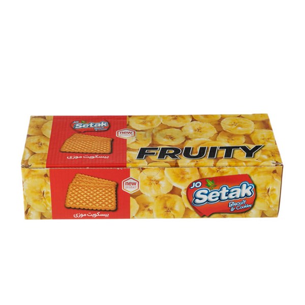 بیسکویت فروتی با طعم موز ستاک 550 گرمی