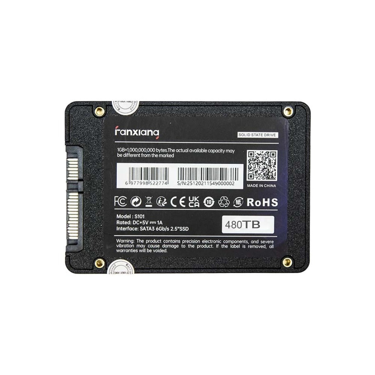 هارد Fanxiang SSD مدل S101 ظرفیت 480GB - مشکی (گارانتی متین)