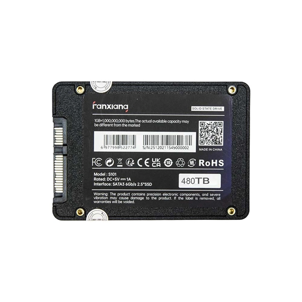 هارد Fanxiang SSD مدل S101 ظرفیت 480GB - مشکی (گارانتی متین)