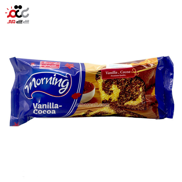 کیک وانیلی کاکائو یی مورنینگ شیرین عسل بسته 24  عددی