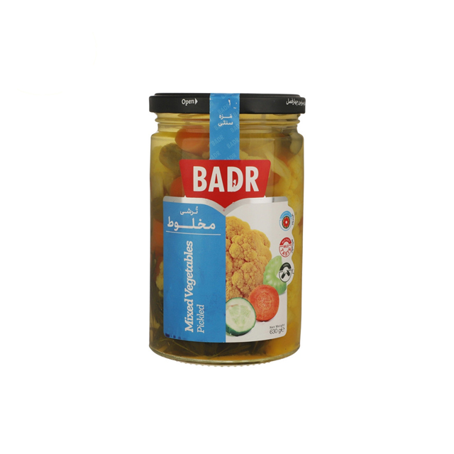 خرید ترشی مخلوط بدر 630 گرمی