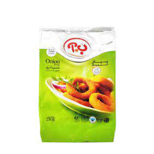 پیاز حلقه ا ی ب.آ 250 گرمی