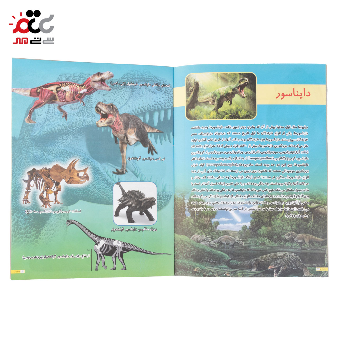 کتاب کودکان دنیای دایناسور ها کد 798