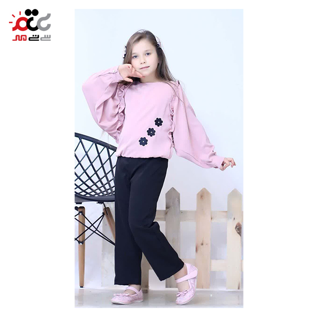 ست شومیز و شلوار دخترانه کد 90