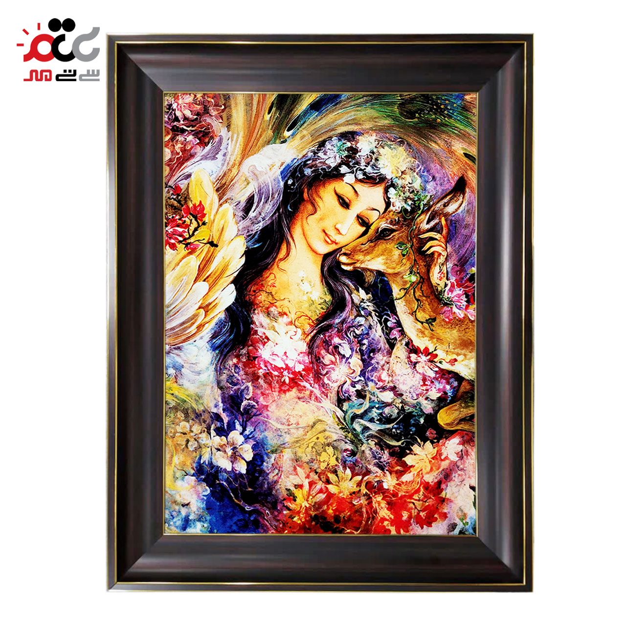 تابلو فرش چاپی طرح مینیاتوری کد 16028 سایز 40×60 سانتی متری