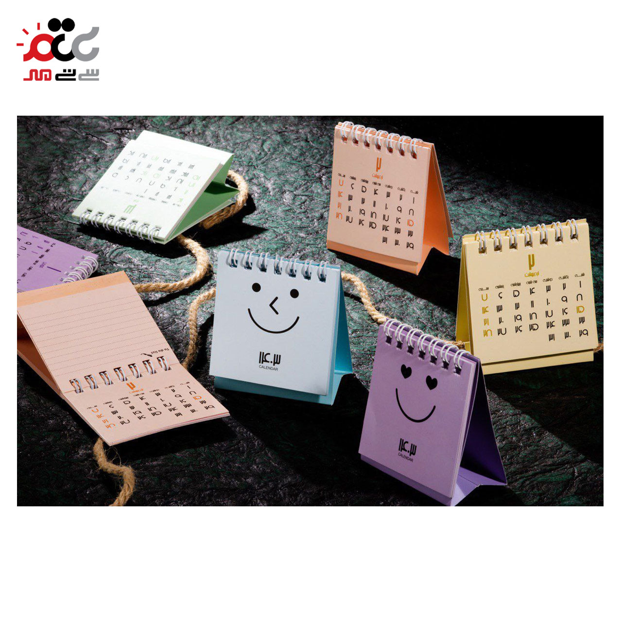 تقویم رومیزی 1403 طرح ایموجی