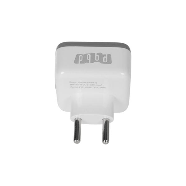 تبدیل برق 3 به 2 تایمر دار pqbd مدل PQ-U01E - سفید