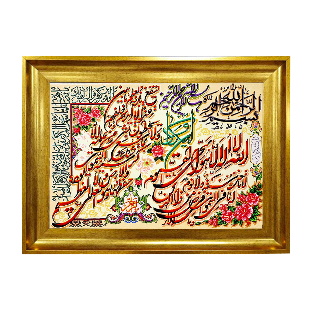 تابلو فرش چاپی طرح وان یکاد کد 15018 سایز 50×50 سانتی متری