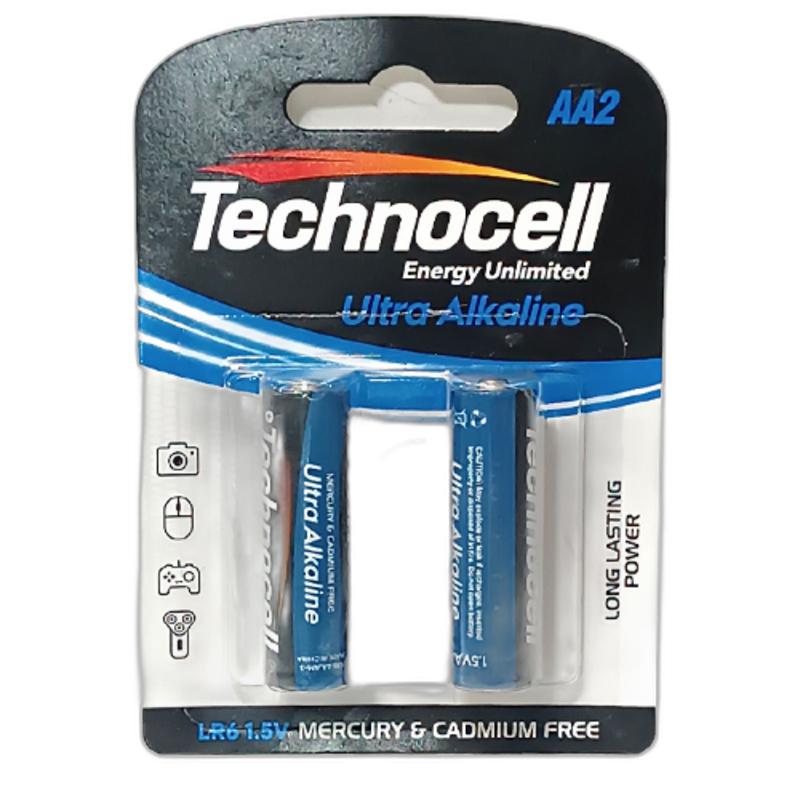 باتری قلمی آلکالاین تکنوسل بسته 2 عددی