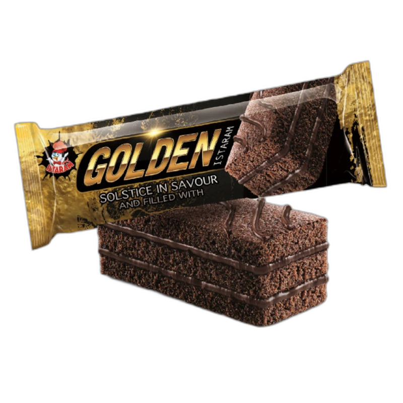 کیک سه لایه کاکائویی گلدن ایسترم 65 گرمی