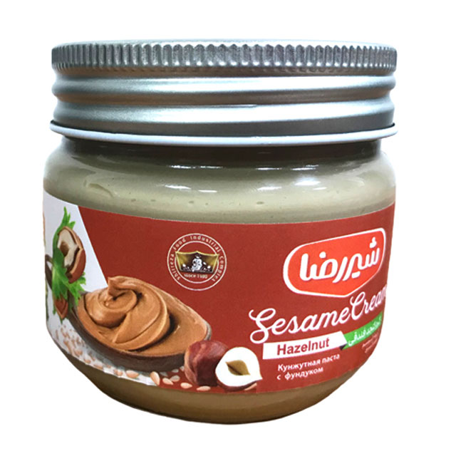 کرم کنجد فندوقی شیر رضا 200 گرمی