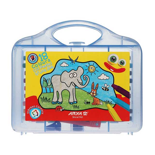 پاستل روغنی آریا 18 رنگ