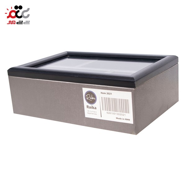 باکس چای چوبی رایکا مدل مستطیل 4 خانه