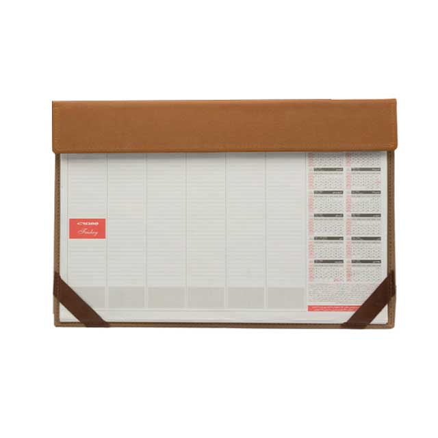 تقویم منشی دوختی چرم سال 1400 عرفان سایز متوسط