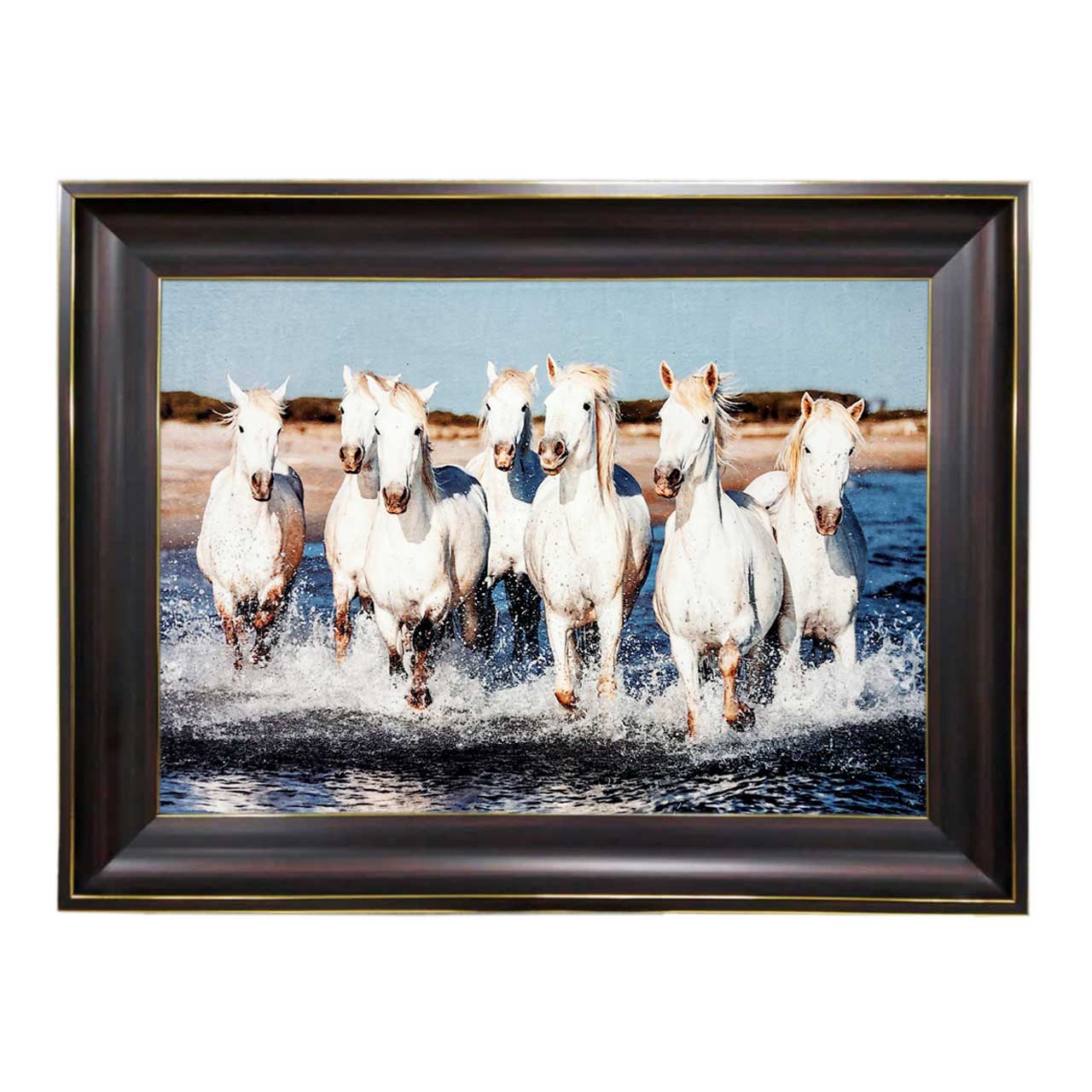 تابلو فرش چاپی طرح اسب کد 14048 سایز 60×40 سانتی متری