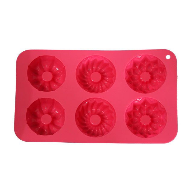 قالب ژله و کیک سیلیکونی مستطیل 6 خانه سایز کوچک