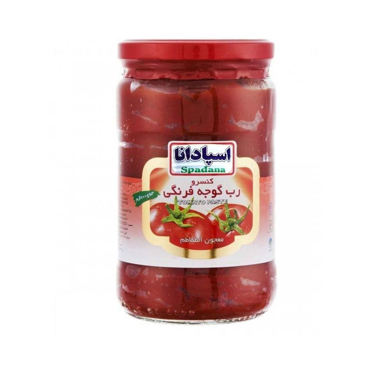 رب گوجه فرنگی شیشه ای اسپادانا 700 گرمی
