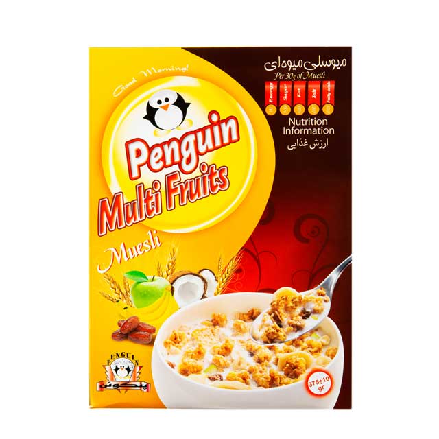 میوسلی میوه ای پنگوئن 375 گرمی
