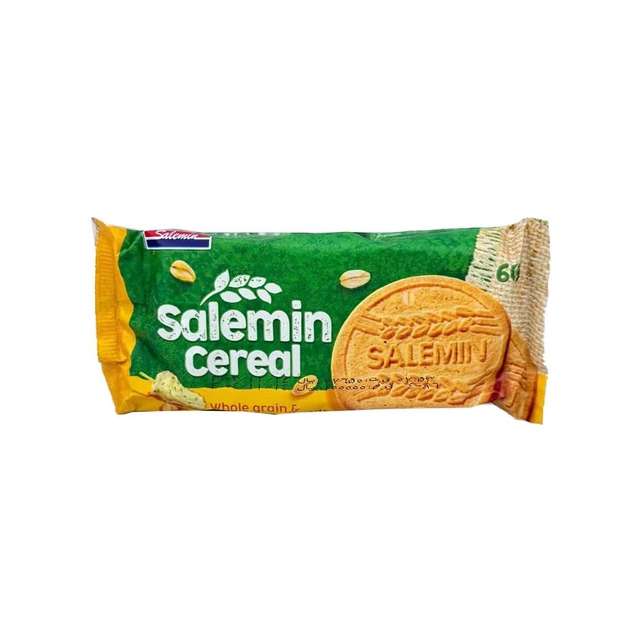 بیسکویت سبوس دار غلات حاوی شهید توت سالمین 60 گرمی