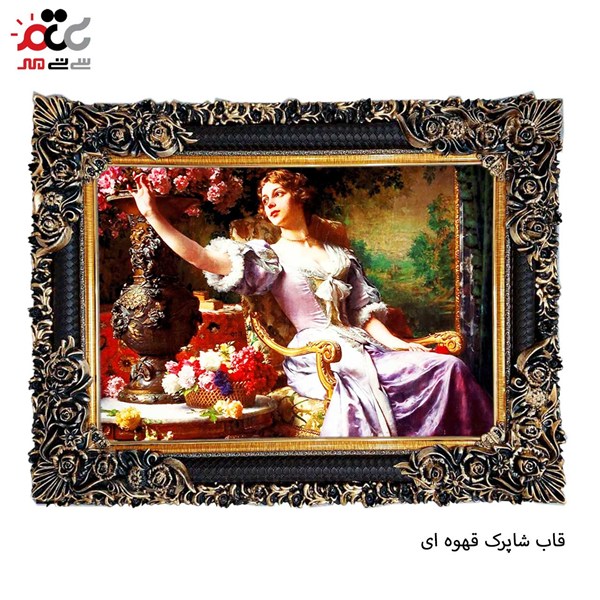 تابلو فرش چاپی طرح دختر کد 11054 سایز 100×50 سانتی متری
