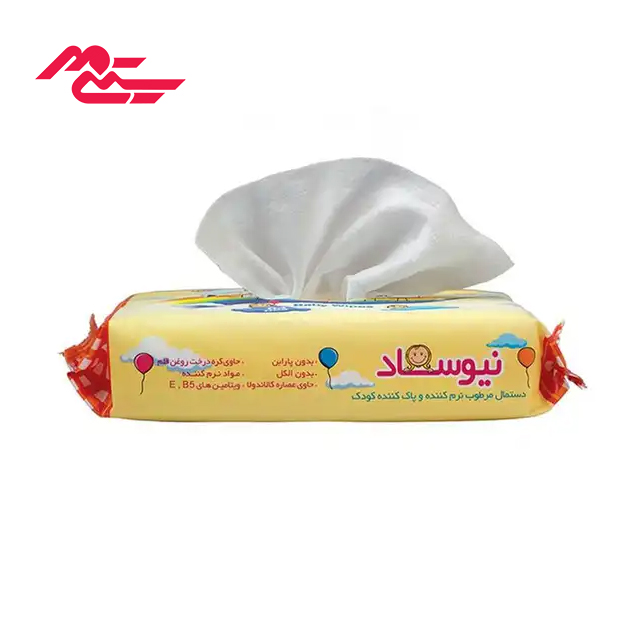 دستمال مرطوب نرم کننده و پاک کننده کودک نیوساد