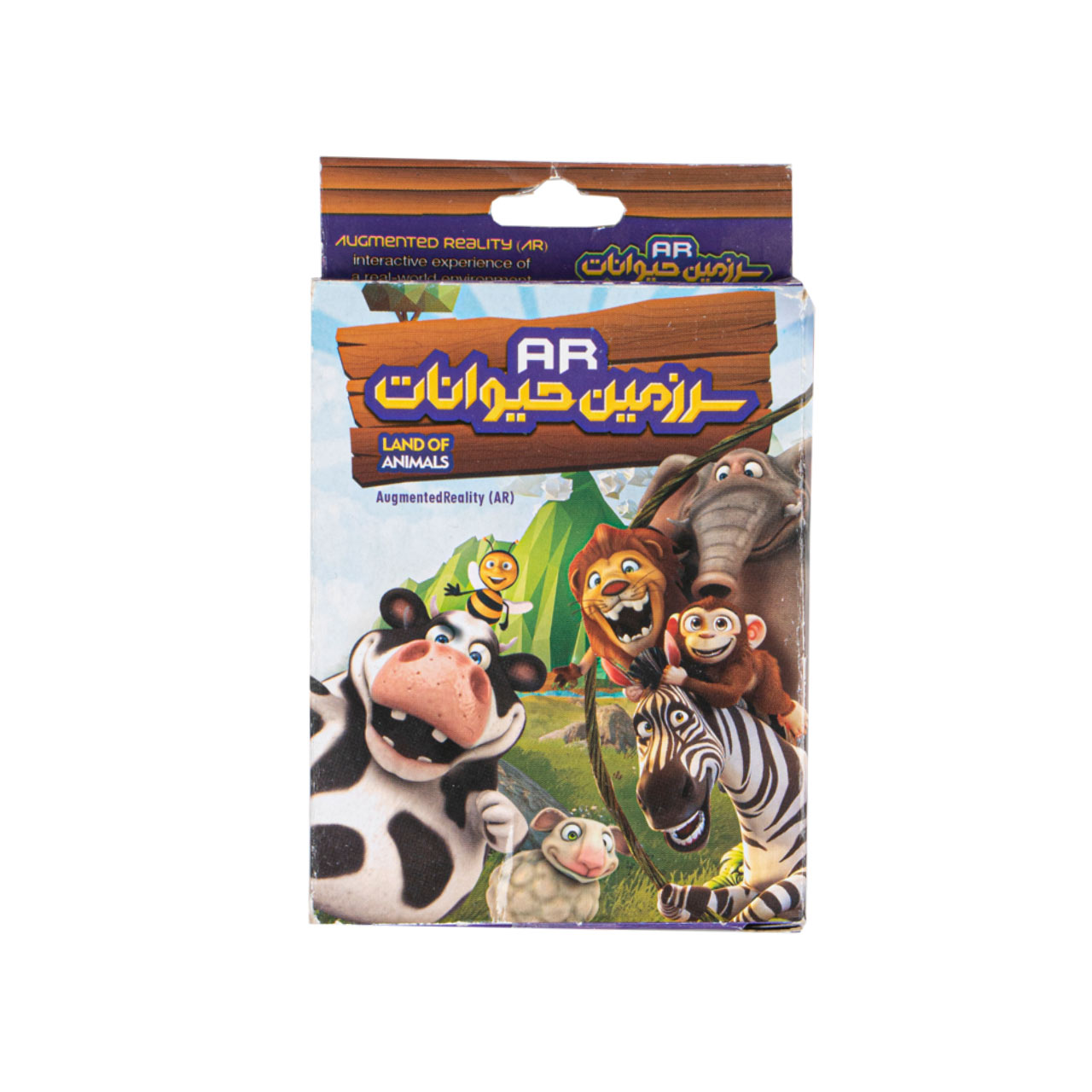 بازی آموزشی طرح فلش کارت سرزمین حیوانات مجموعه 25 عددی