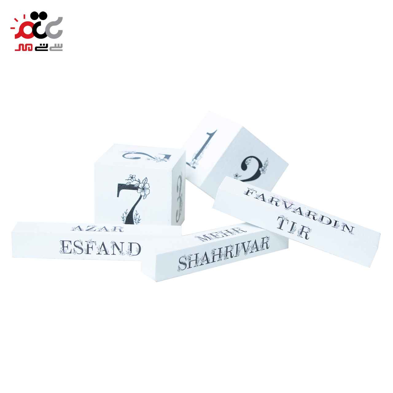 تقویم چوبی رومیزی مدل فانتزی