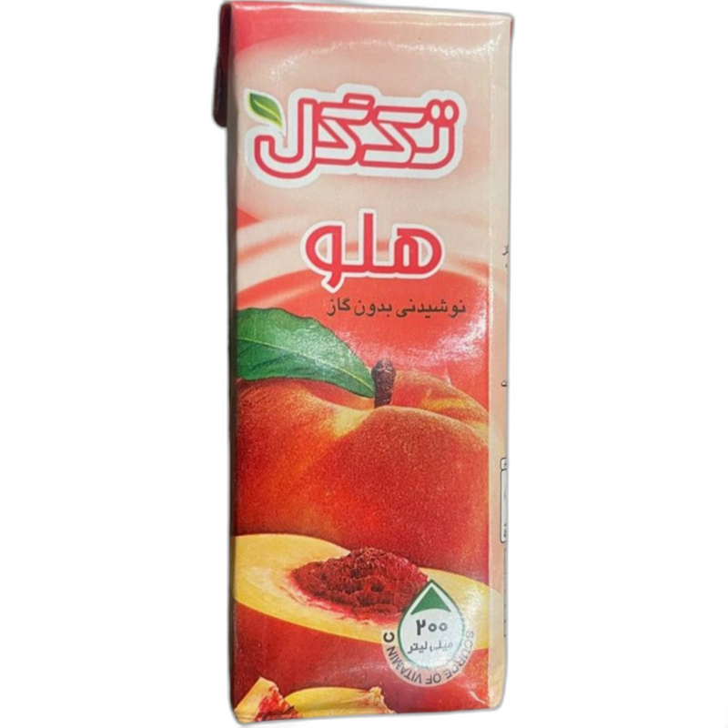 آبمیوه هلو تک گل 200 میلی لیتری