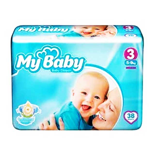 پوشک مای بیبی مدل Chamomile سایز 3 بسته 38 عددی