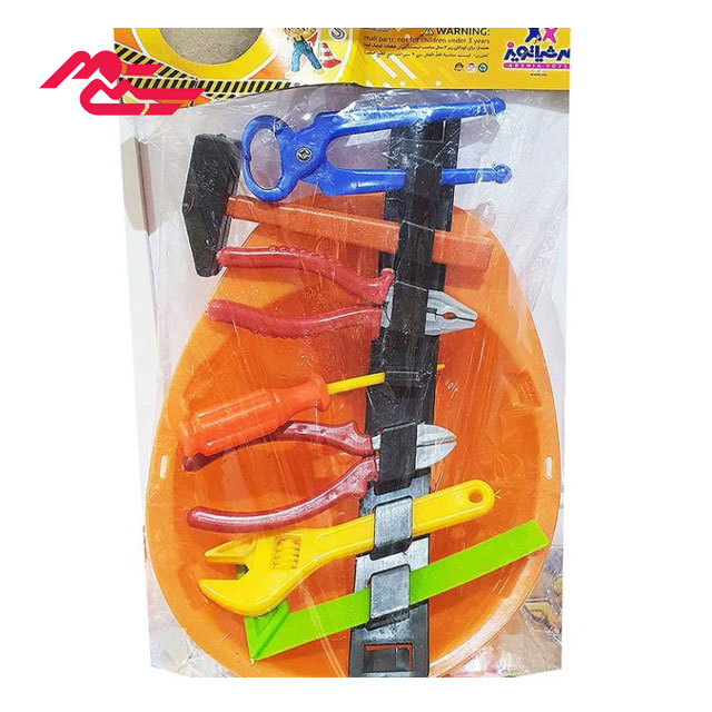 ست اسباب بازی ابزار همراه با کلاه عرشیا تویز