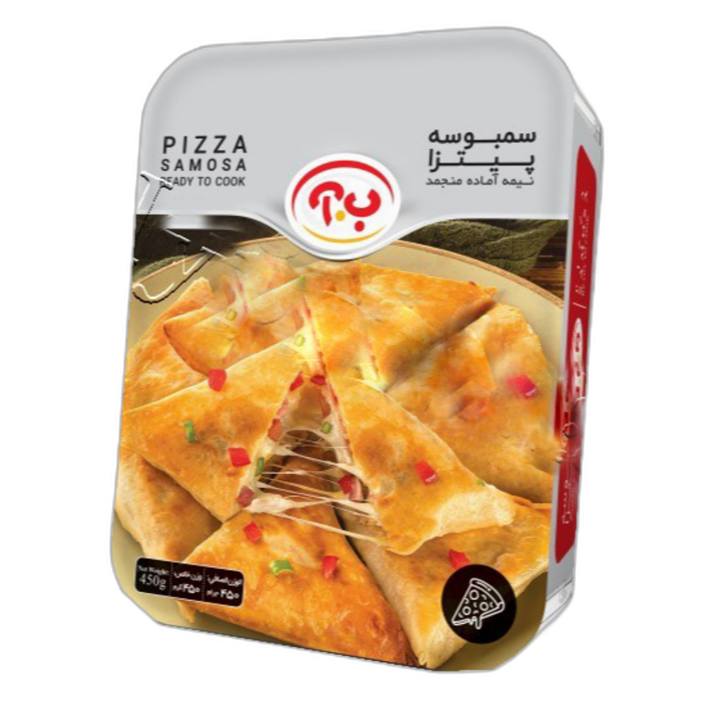 سمبوسه پیتزایی نیمه آماده ب . آ 450 گرمی