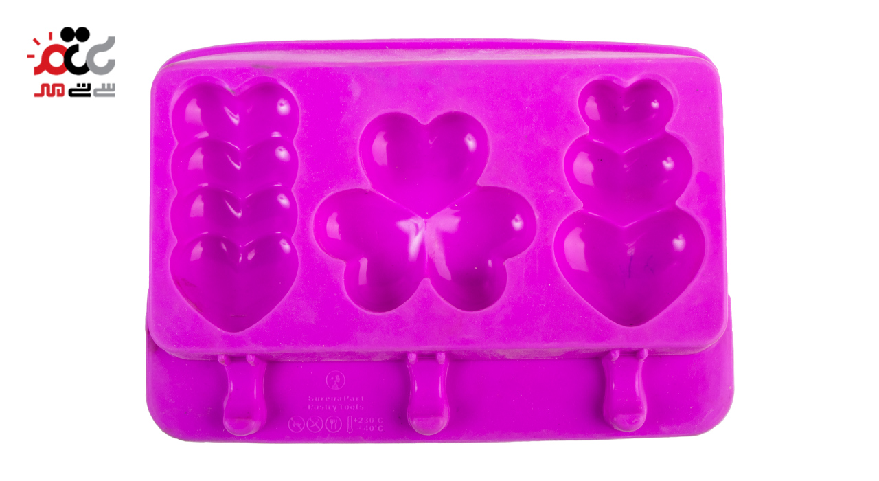 قالب بستنی سیلیکونی مدل قلب کد 33