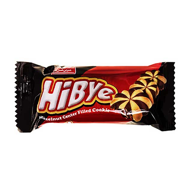 بیسکویت دو رنگ مغزدار فندقی های بای شیرین عسل 145 گرمی