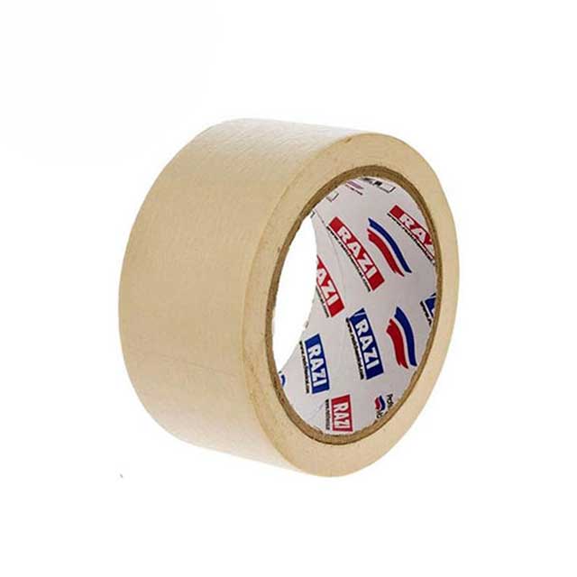 چسب نواری کاغذی رازی مدل 30 یارد 4.8 سانتی متری