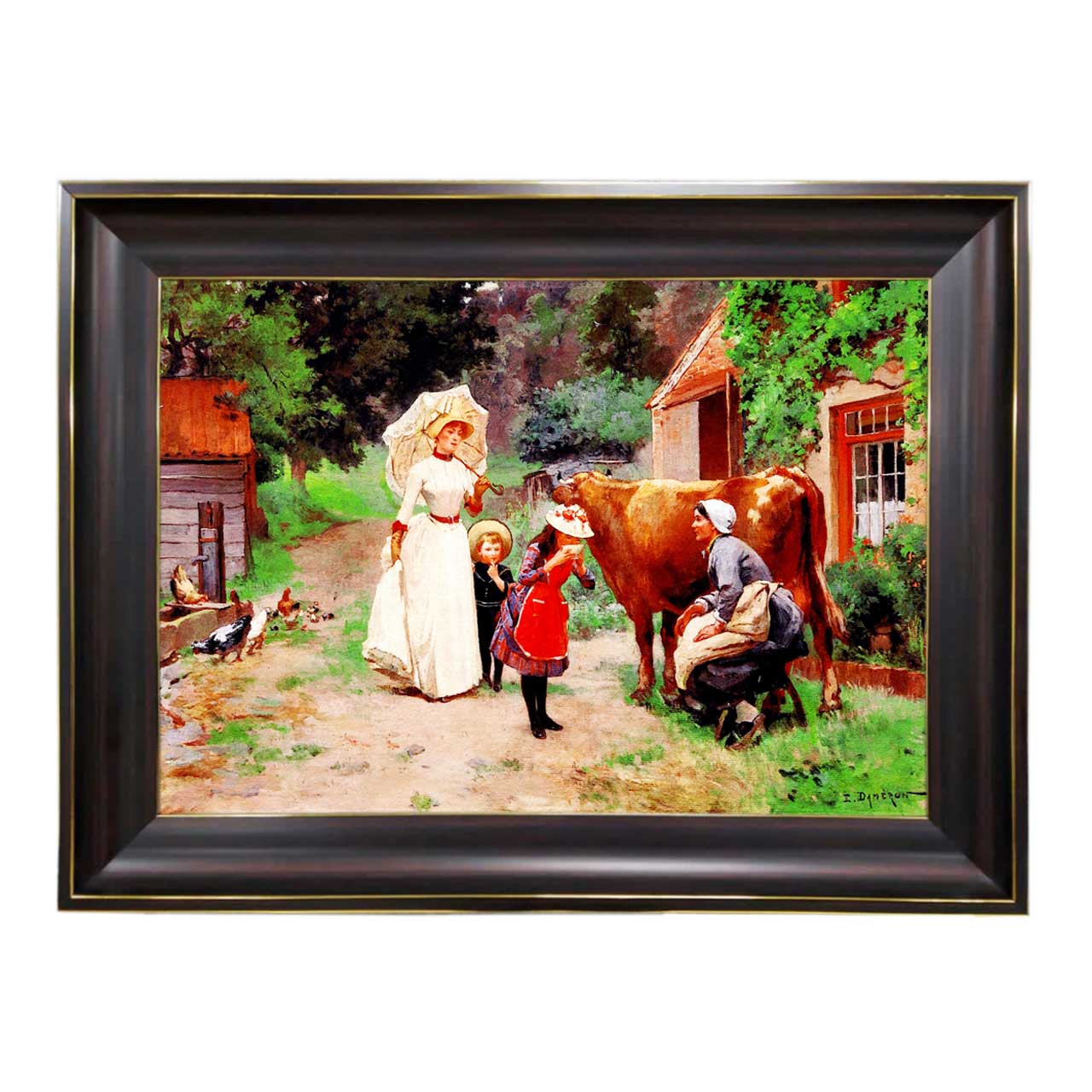 تابلو فرش چاپی طرح مزرعه کد 11058 سایز 60×40 سانتی متری