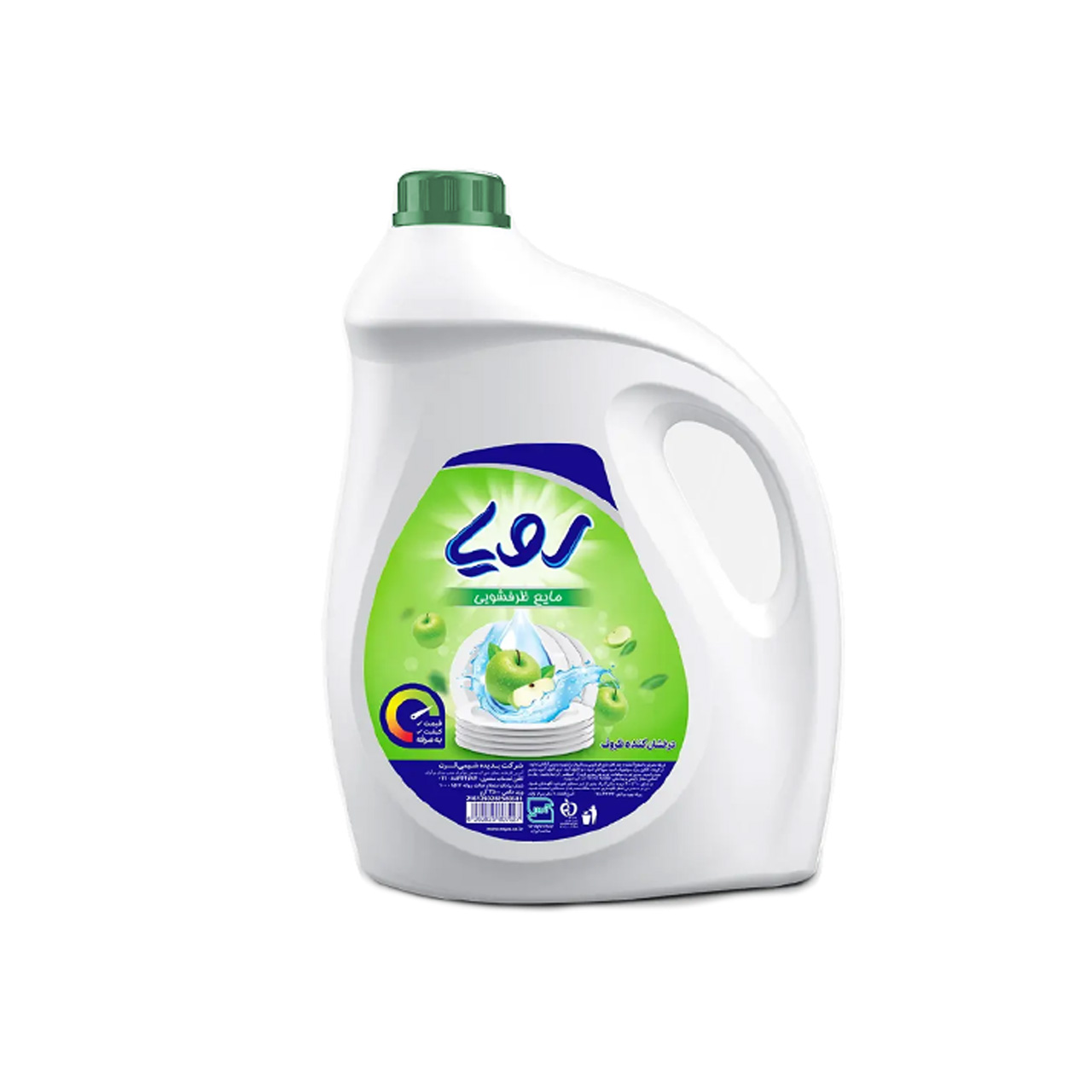 مایع ظرفشویی رویا با رایحه سیب 3500 میلی لیتری