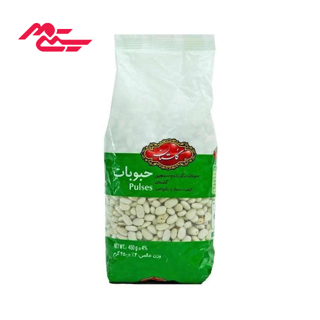 لوبیا سفید گلستان 450 گرمی