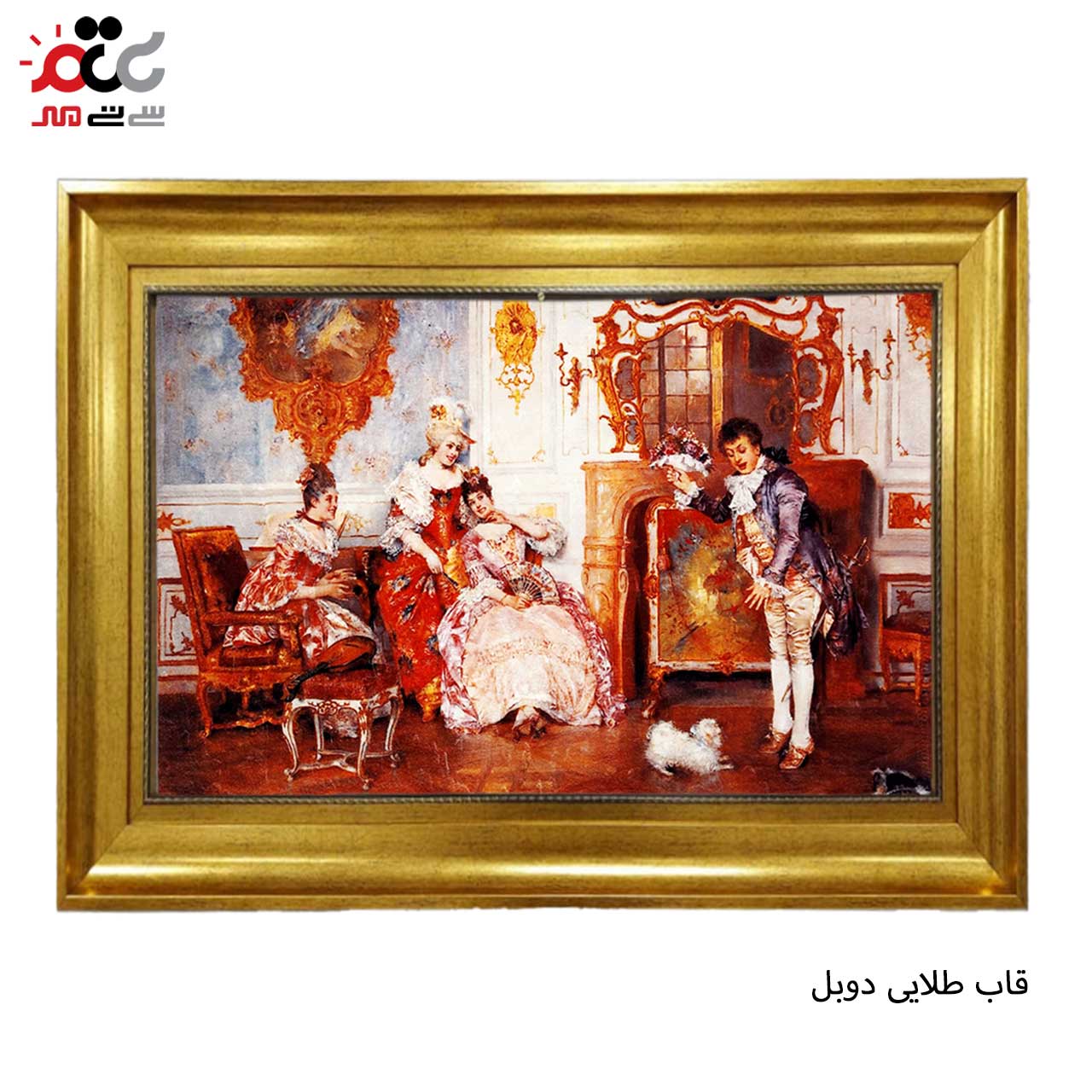 تابلو فرش چاپی طرح قصر کد 11065 سایز 70×50 سانتی متری