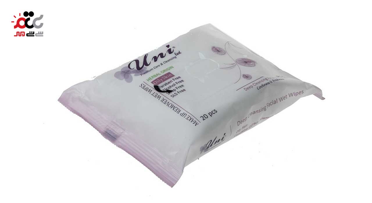 دستمال مرطوب یونی لد مدل Oily Skin بسته 20 عددی