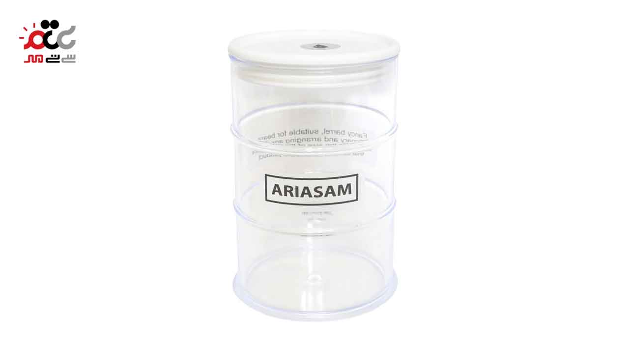 بانکه شفاف آریسام مدل بشکه سایز متوسط