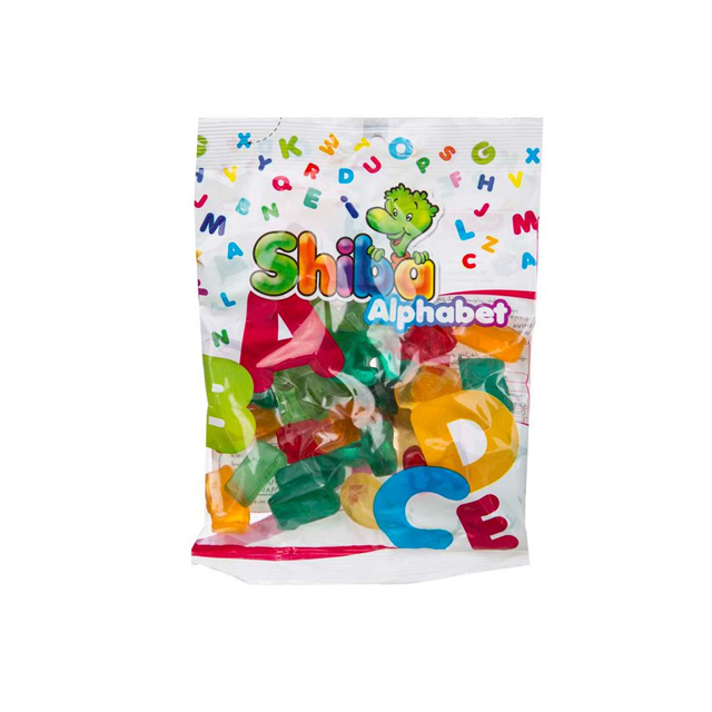 پاستیل میوه ای شیبا مدل الفبا 160 گرمی