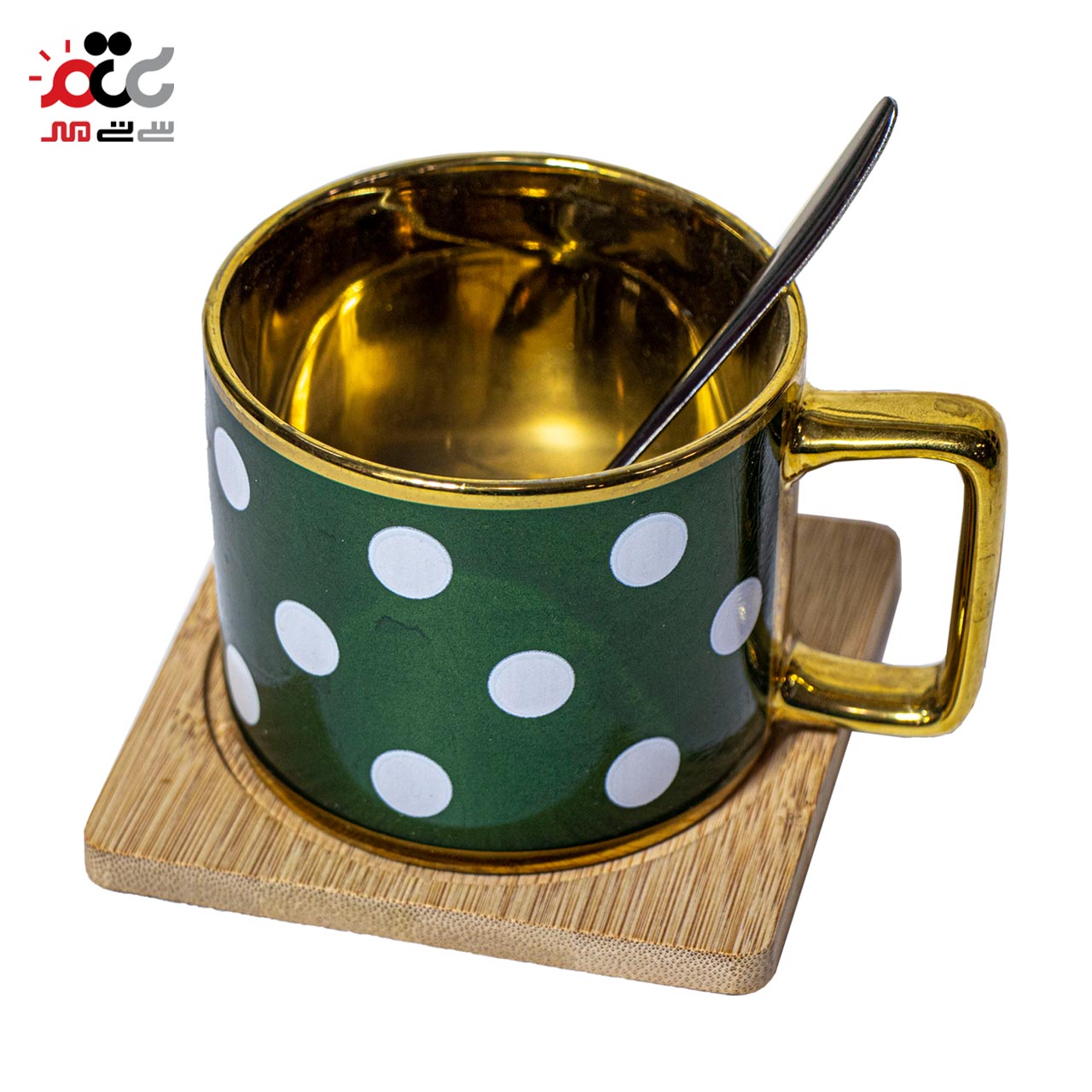 ماگ سرامیکی رامین طرح خال خالی