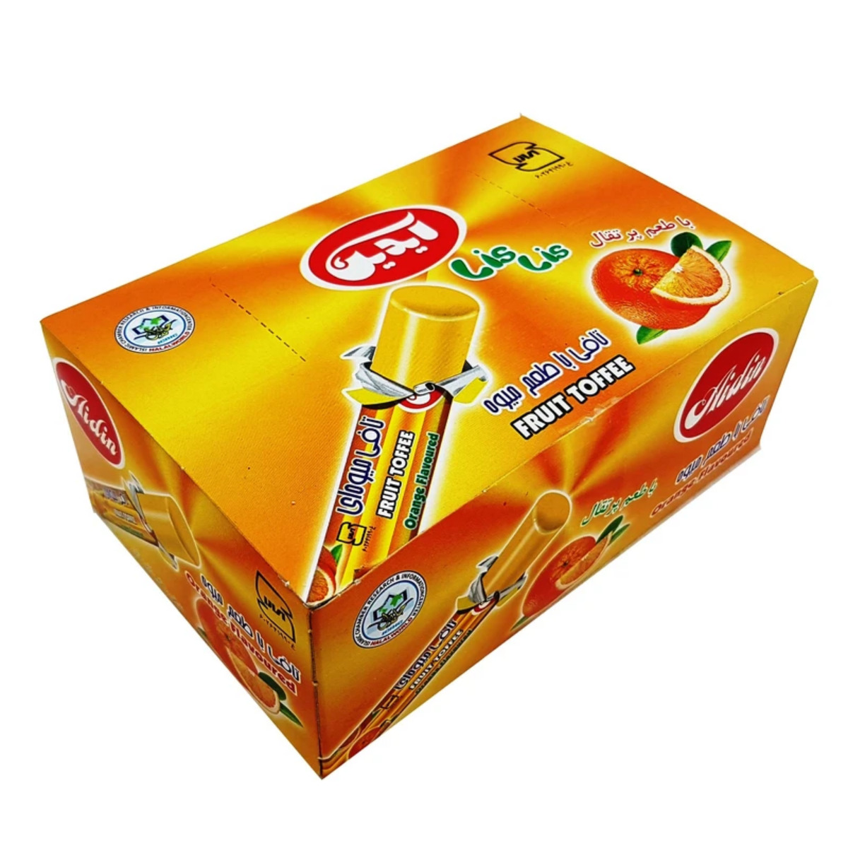 تافی آیدین با طعم پرتقال بسته 4 عددی