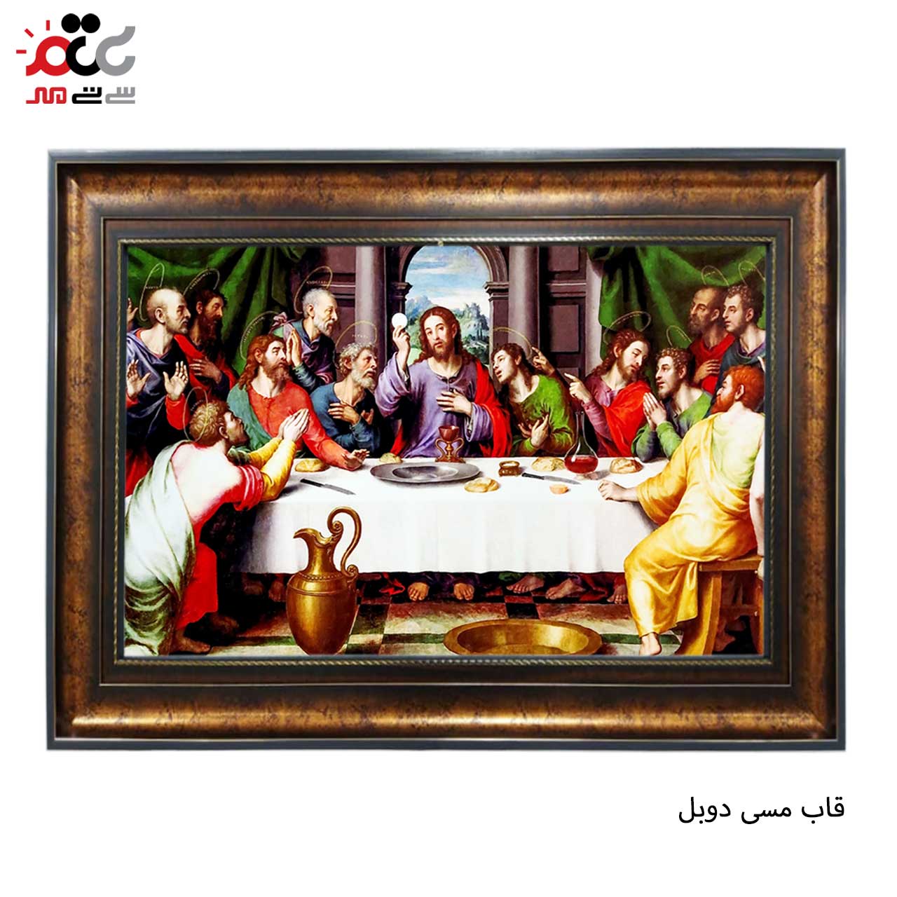 تابلو فرش چاپی طرح فرشته کد 11088 سایز 50×50 سانتی متری