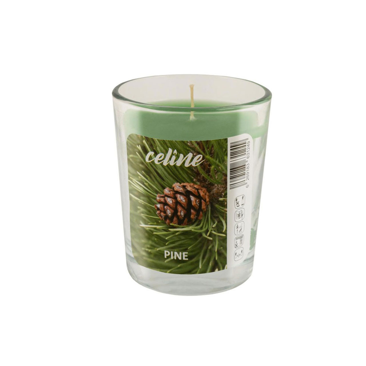 شمع معطر لیوانی سلین مدل کاج